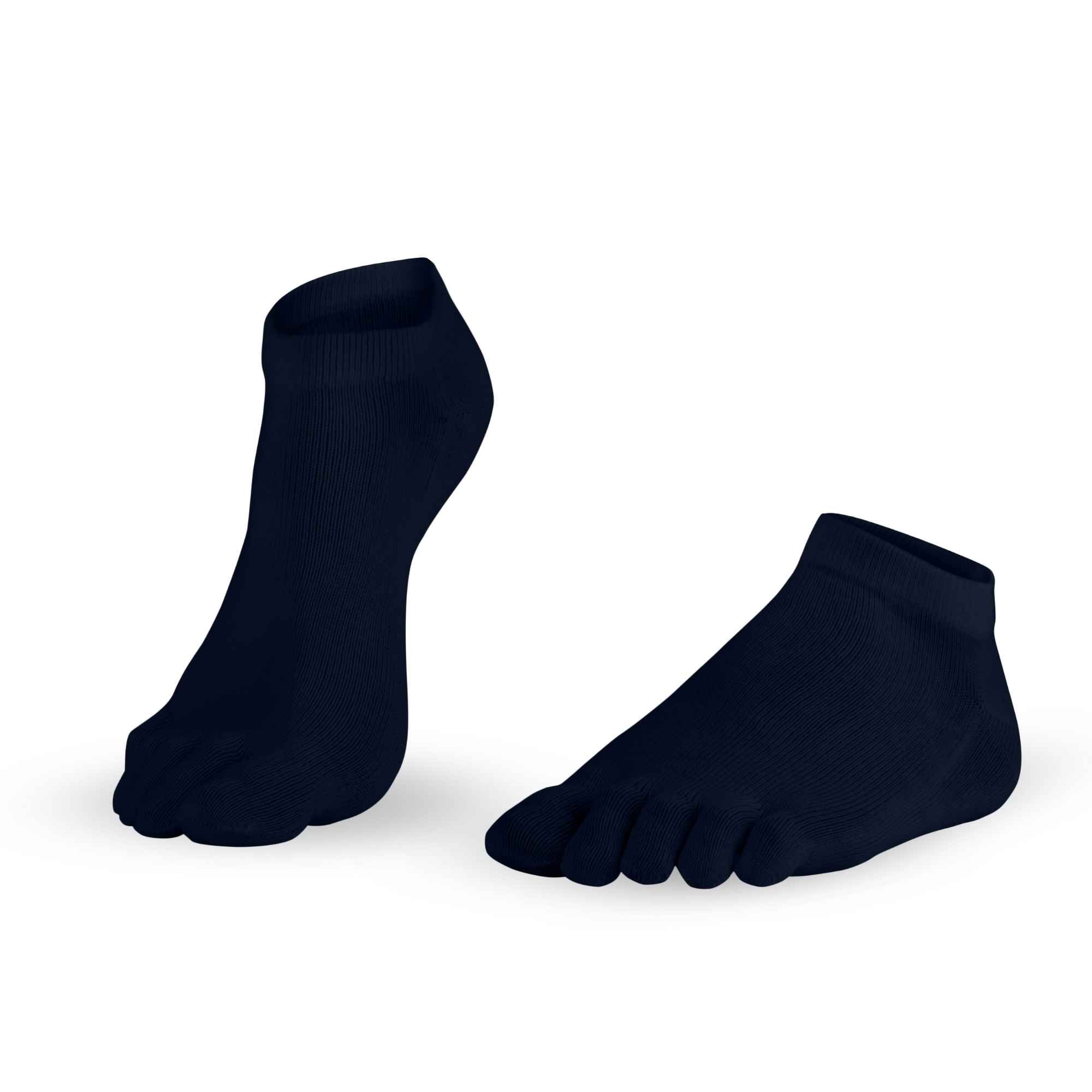 Diagram za Dr. Foot Silver Protect Sneaker - antimikrobne nogavice za prste, ki jih je izdelal Knitido, v mornarski barvi